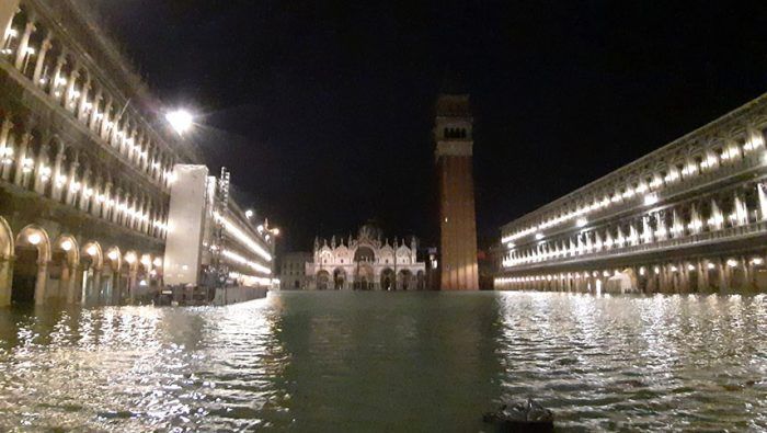 La inundación en Venecia ya alcanzó el récord histórico de 1966