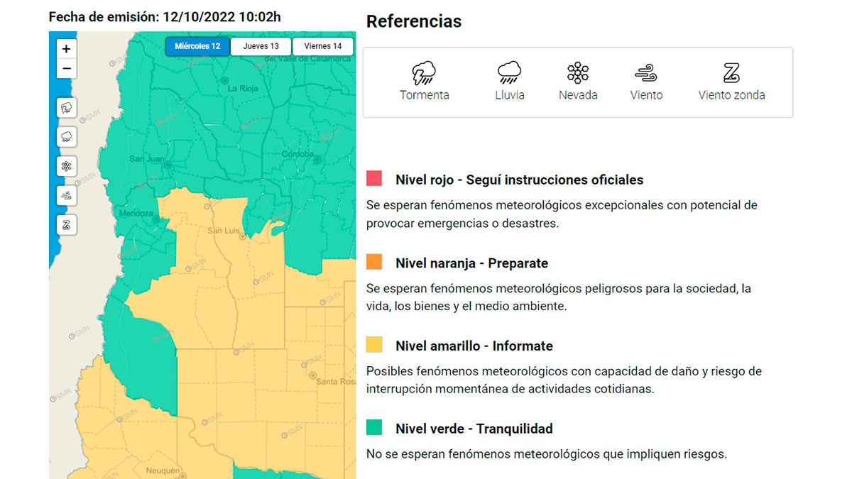 Mendoza Alerta Amarilla Por Fuertes R Fagas De Viento Para Algunas