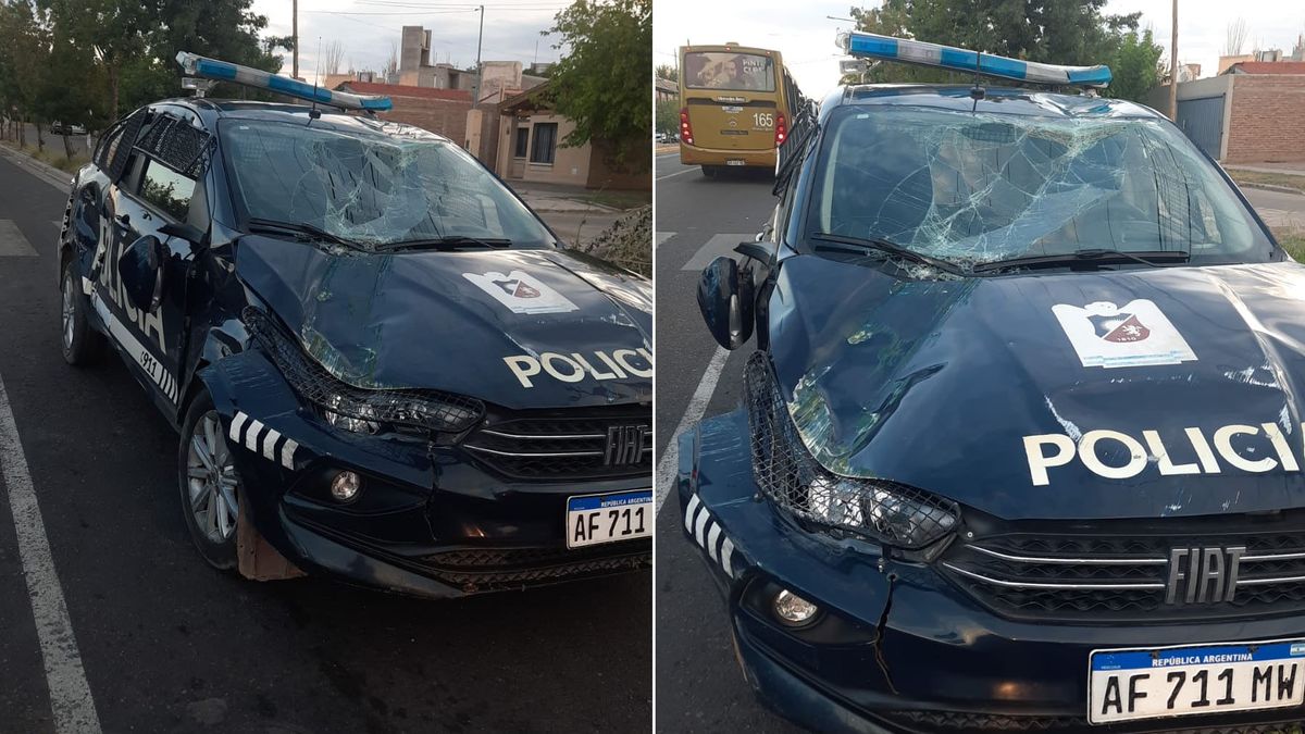 La Policía protagonizó un fuerte accidente cuando perseguía a una banda