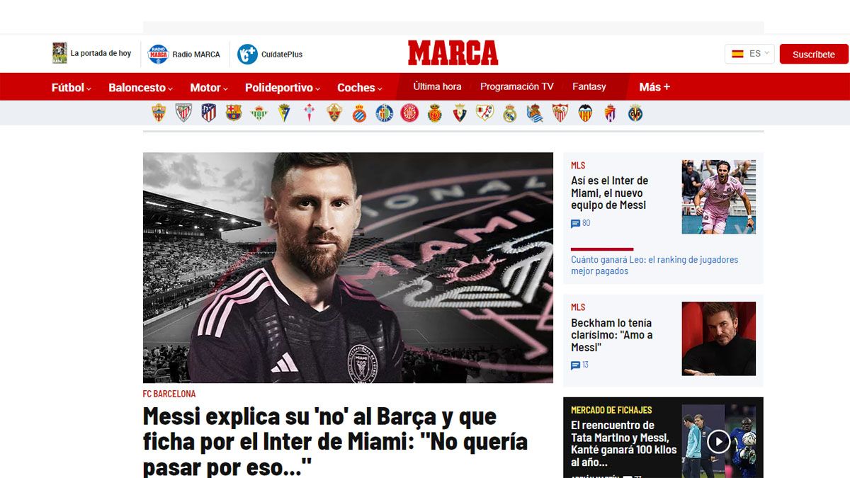 Lionel Messi Al Inter Miami Las Portadas De Los Diarios Del Mundo