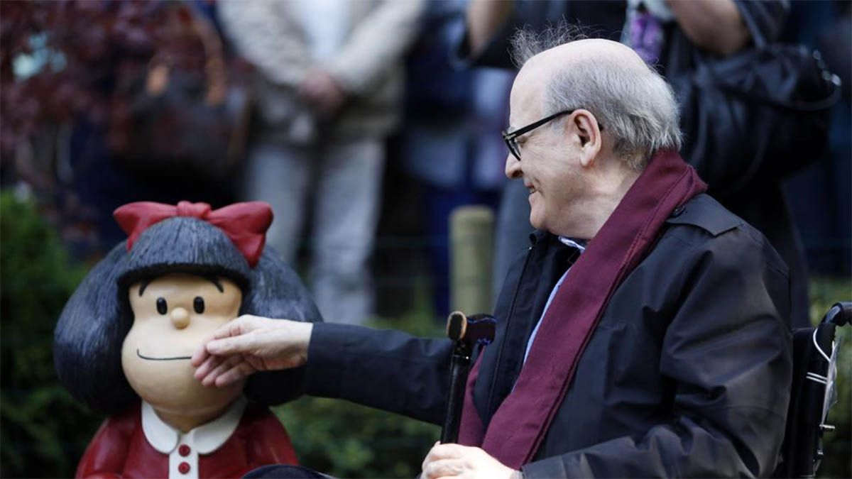 Murió Quino el creador de Mafalda había sufrido un ACV mientras dormía