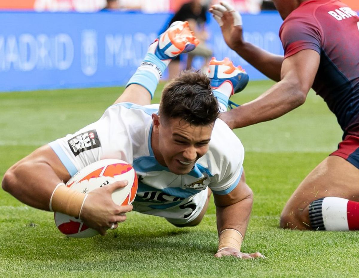 Los Pumas 7s con Rodrigo Isgró empezaron goleando en la Gran Final