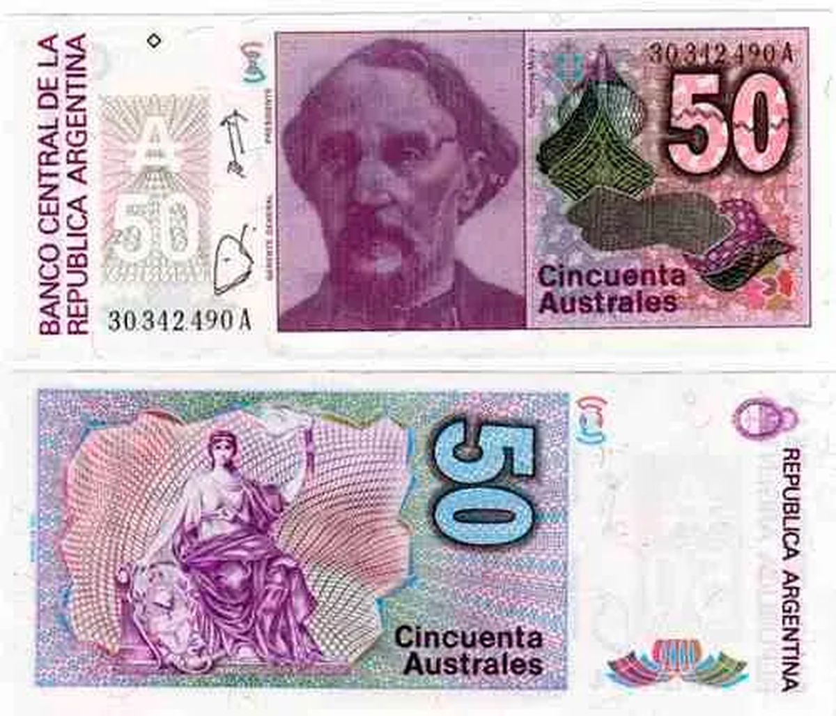 Pagan Mil Pesos Al Suertudo Propietario De Este Billete De Australes