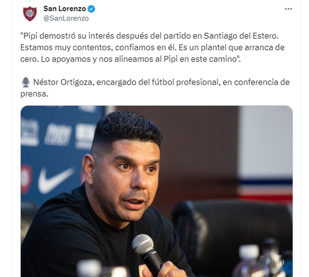 El Pipi Romagnoli fue presentado como nuevo técnico de San Lorenzo