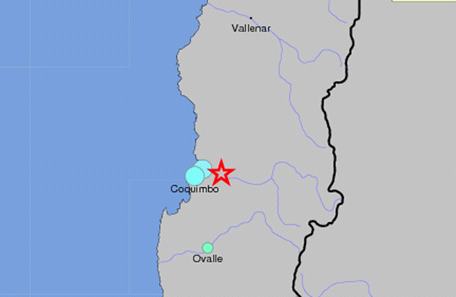 Un sismo de 4,5 grados se registró en Chile y es el cuarto temblor fuerte en dos días