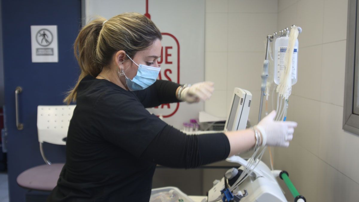 Mendoza 04/09/20 En Mendoza se realiza la donación de plasma para la recuperación de pacientes con Covid19. Por cada donación se puede tratar a 3 enfermos de coronavirus.