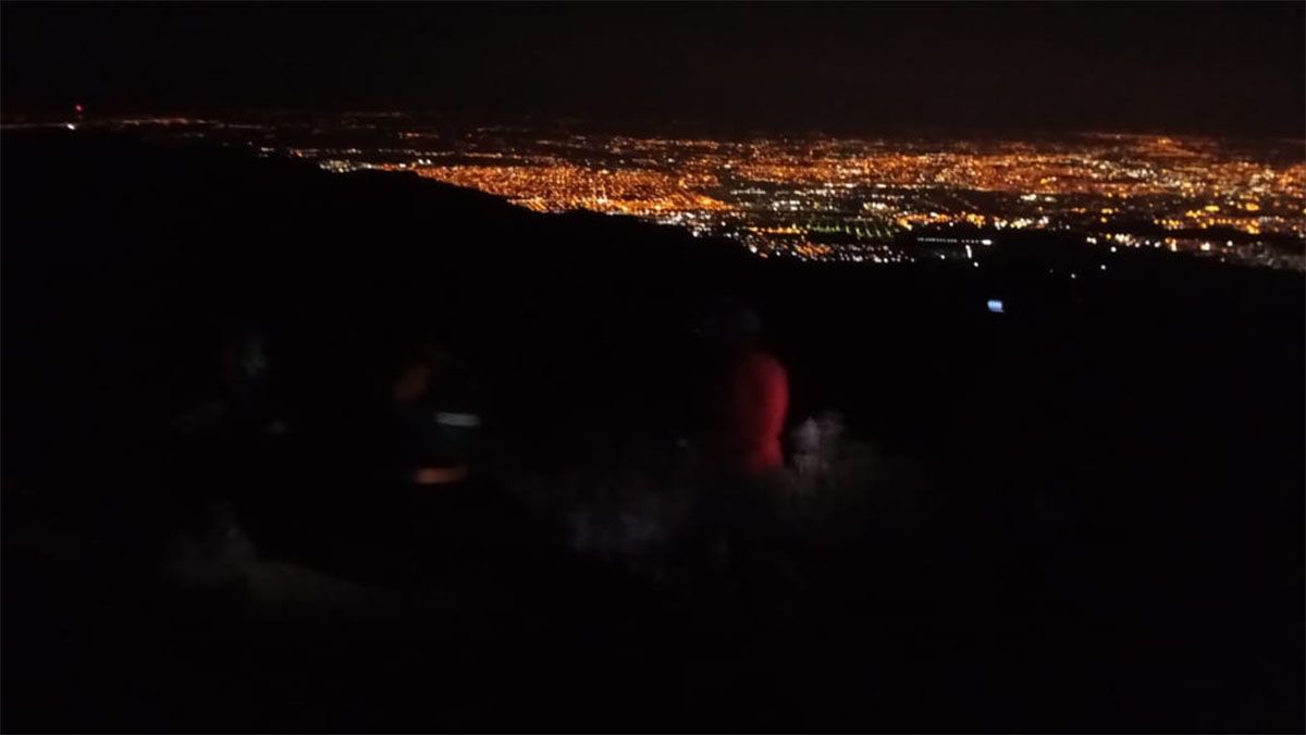 Los 5 andinistas fueron rescatados durante la madrugada de este lunes.