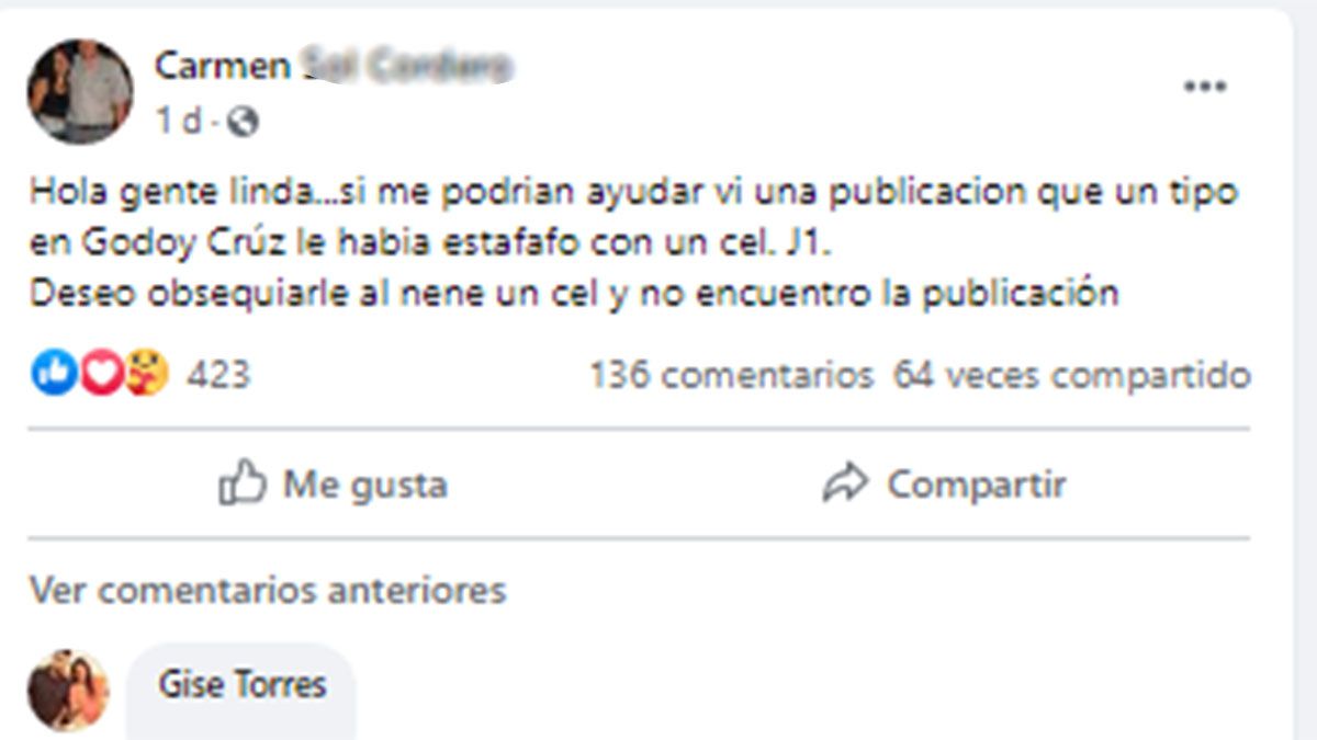 Final feliz para un niño que fue estafado con un celular