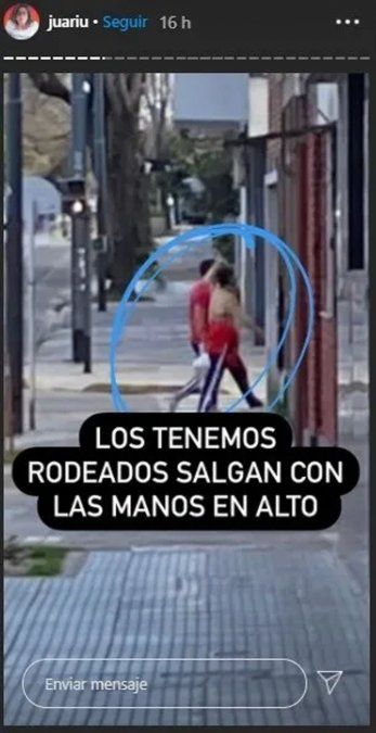 Jimena Barón y Mauro Caiazza, infraganti