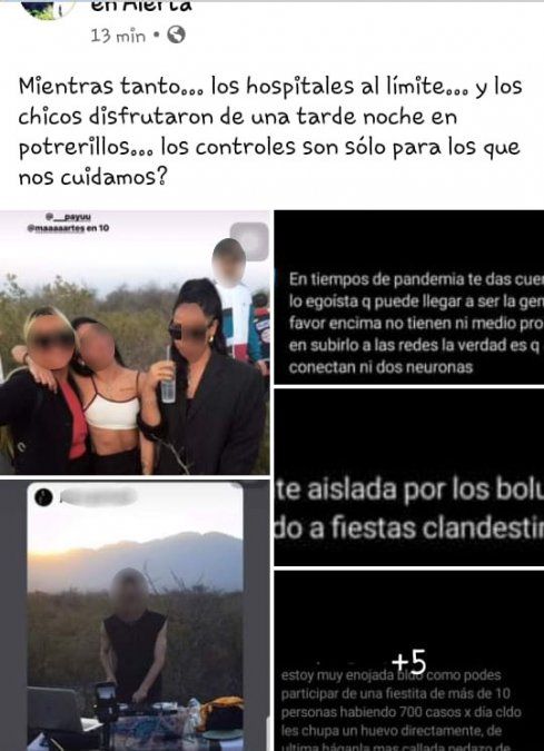La fiesta clandestina en el Challao, Las Heras, fue escrachada por las redes