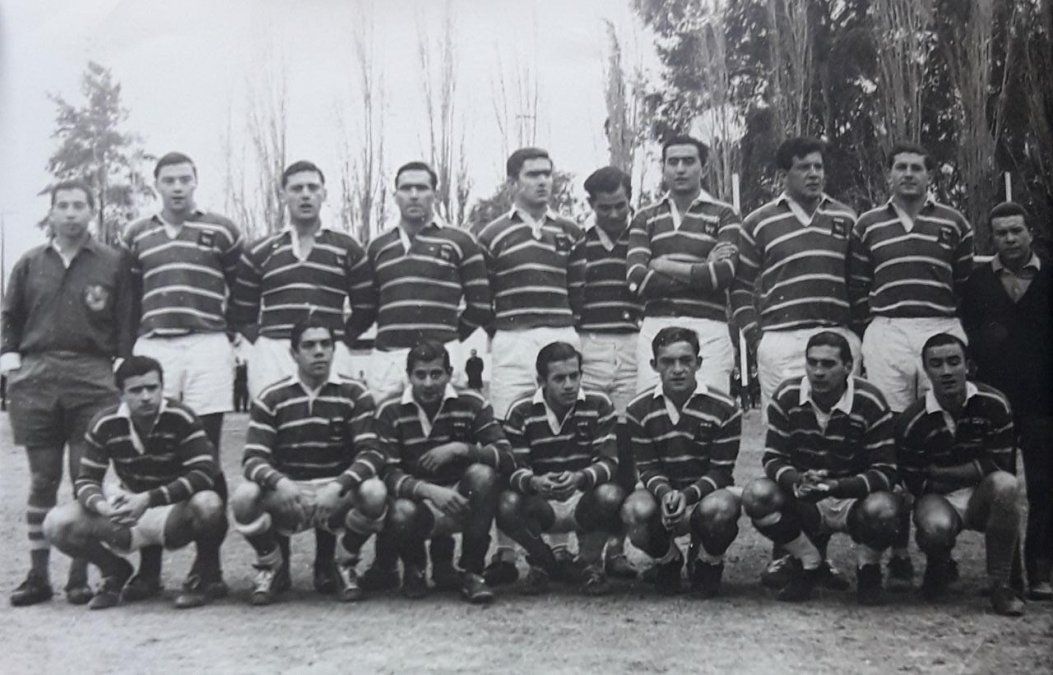 Seleccionado de la URC 1965 en el festejo del 20º aniversario.