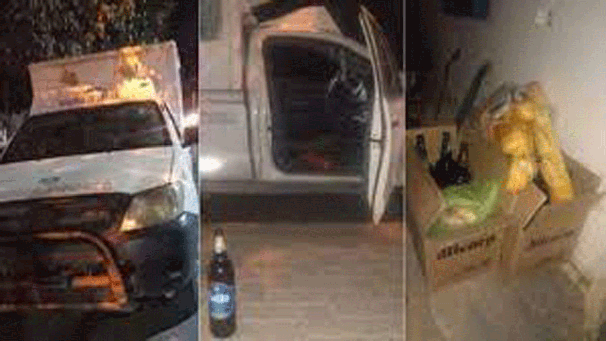 Inconscientes. Manejó borracho una ambulancia y llevaba asado y cervezas.