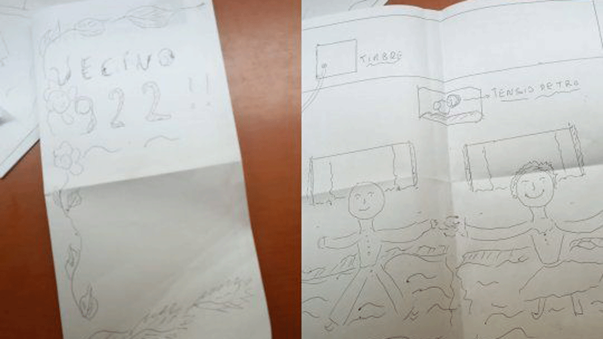 Tierna historia. Internados en el mismo hospital dos abuelos se mandan cartas.