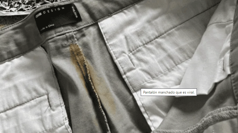 ¡Que asco! Compró un jean por internet y le llegó con un "regalito" asqueroso.