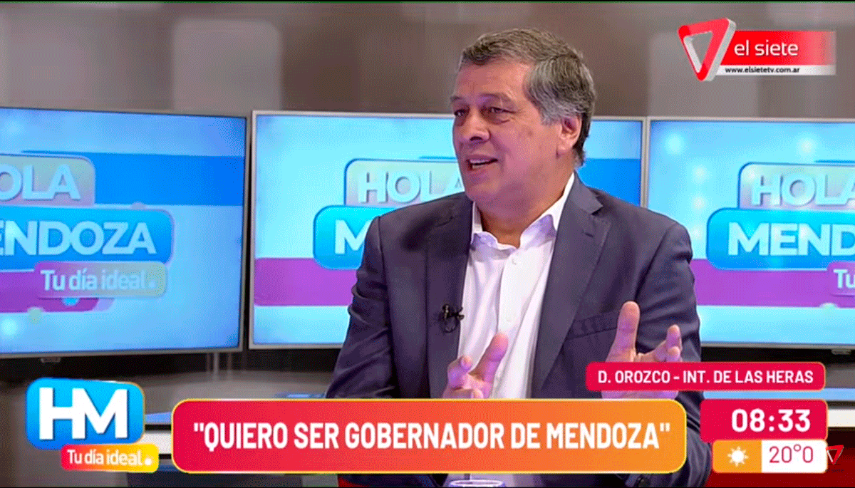 El intendente de Las Heras, Daniel Orozco, confirmó que sigue firme su candidatura a gobernador.&nbsp;