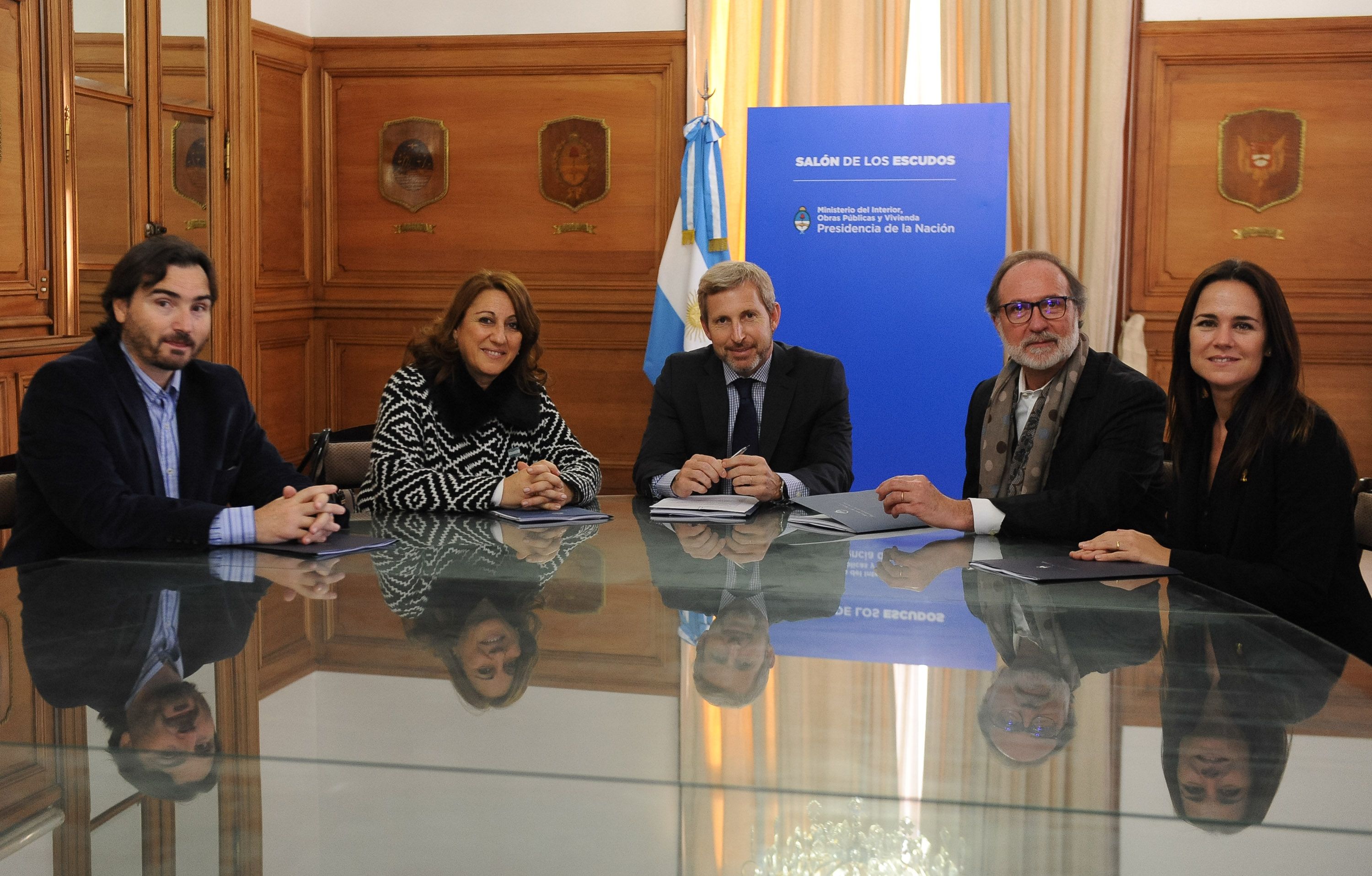 La intendenta Mónica Fein se reunió hoy con el ministro del Interior, Rogelio Frigerio.&nbsp;