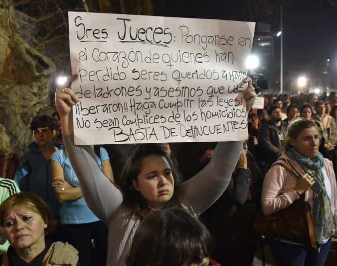 Reclamo. La marcha del jueves alteró los tiempos legislativos.