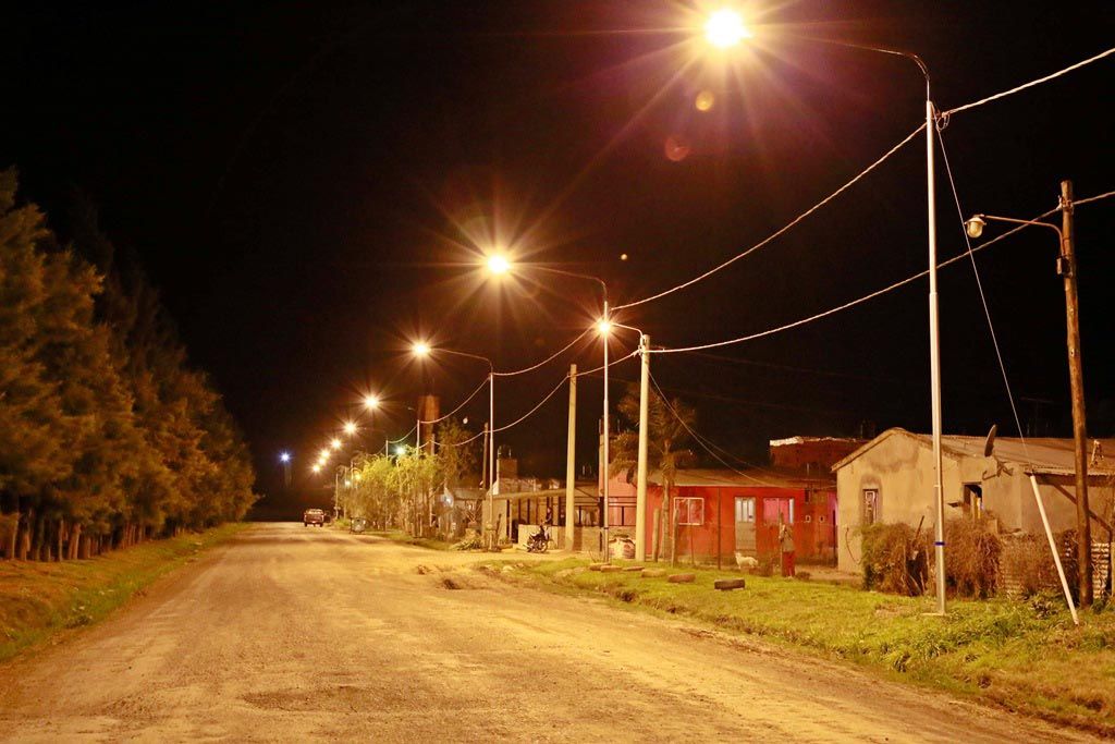Tranquilidad. La luz mejora la calidad de vida, sostienen en el municipio.
