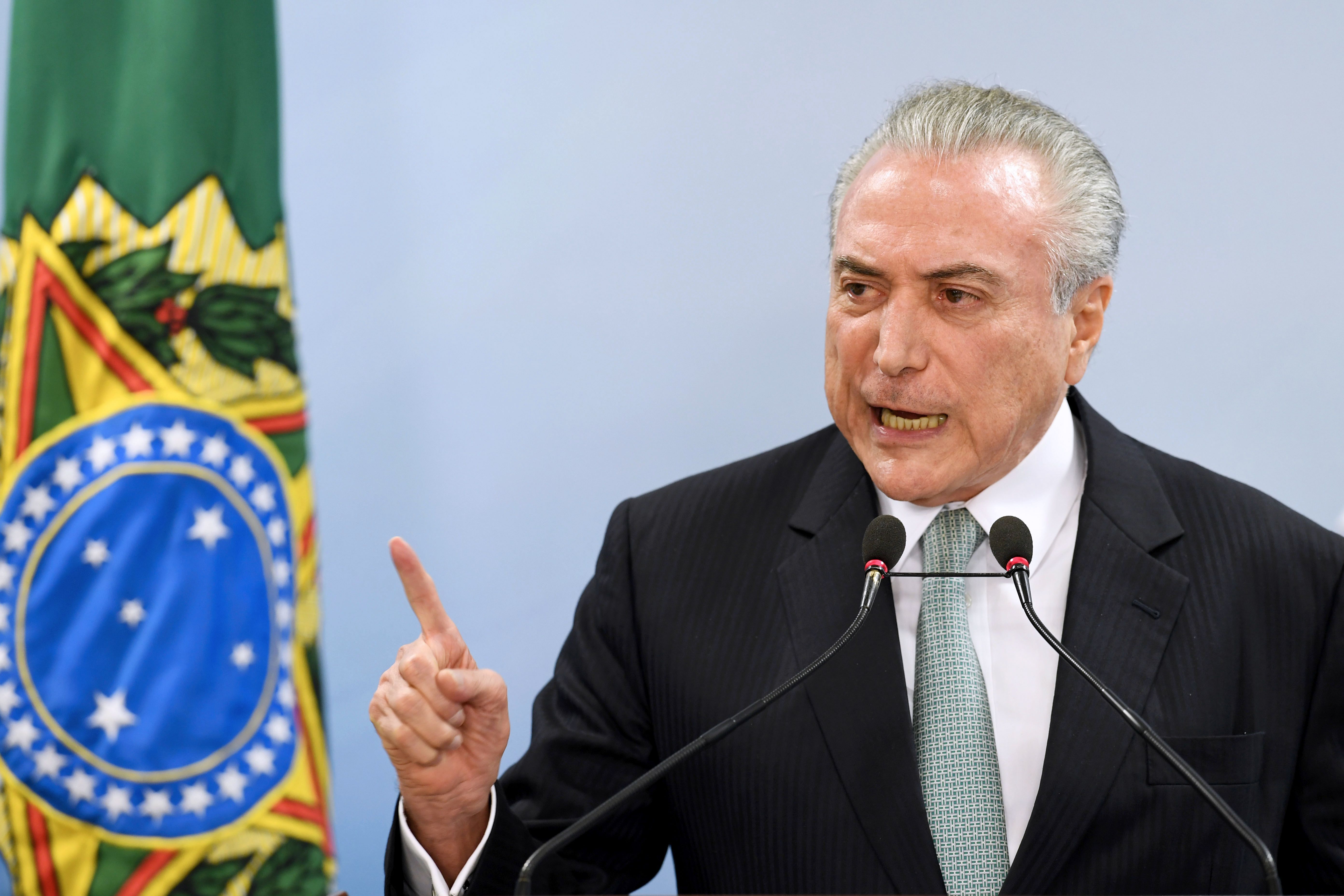 El presidente Temer quedó en una situación muy complicada tras la supuesta grabación.&nbsp;