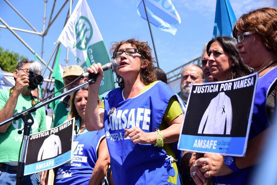 Sonia Alesso, secretaria general de Amsafe.&nbsp;