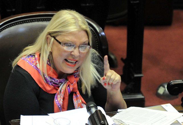 Firme.Elisa Carrió, diputada nacional por Cambiemos.