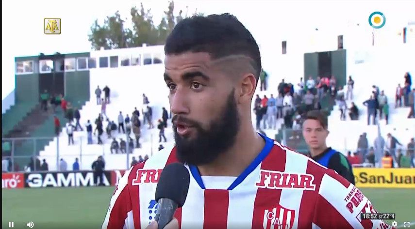 El joven fue ayudado por el jugador de Unión, Emanuel Britez.&nbsp;