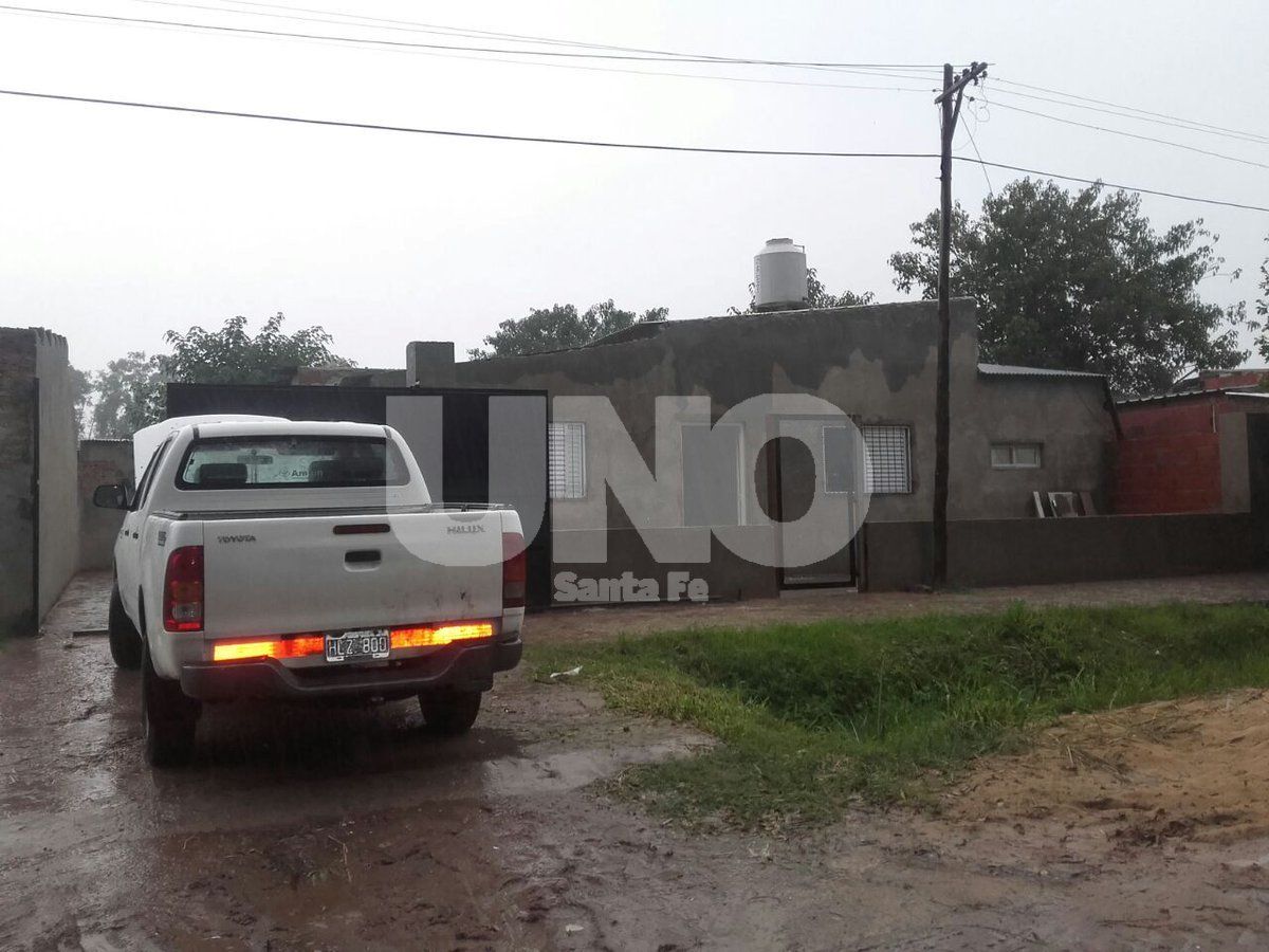 En Santo Tomé. Los investigadores allanaron la vivienda el 2 de abril pero el sindicado narco no estaba.&nbsp;