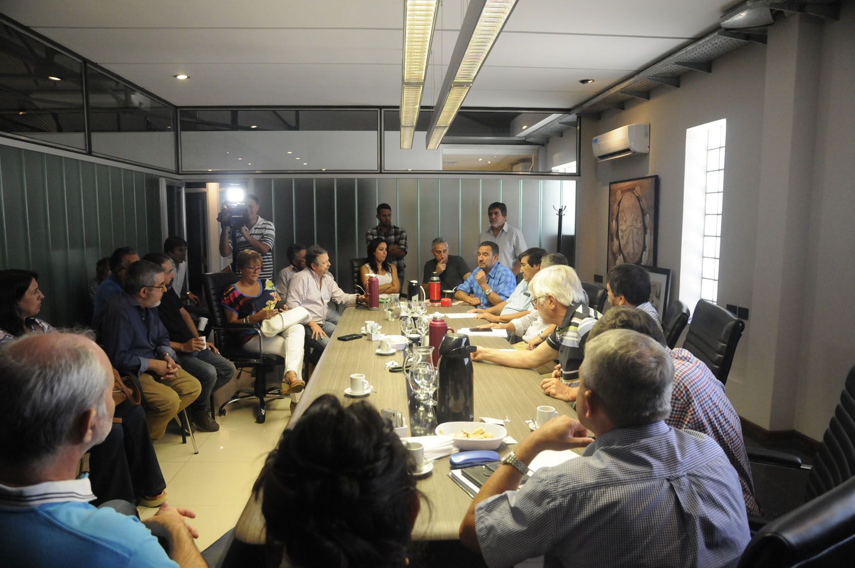 Reunión. Los referentes del Movimiento Obrero Santafesino se encontraron en la sede de Festram.