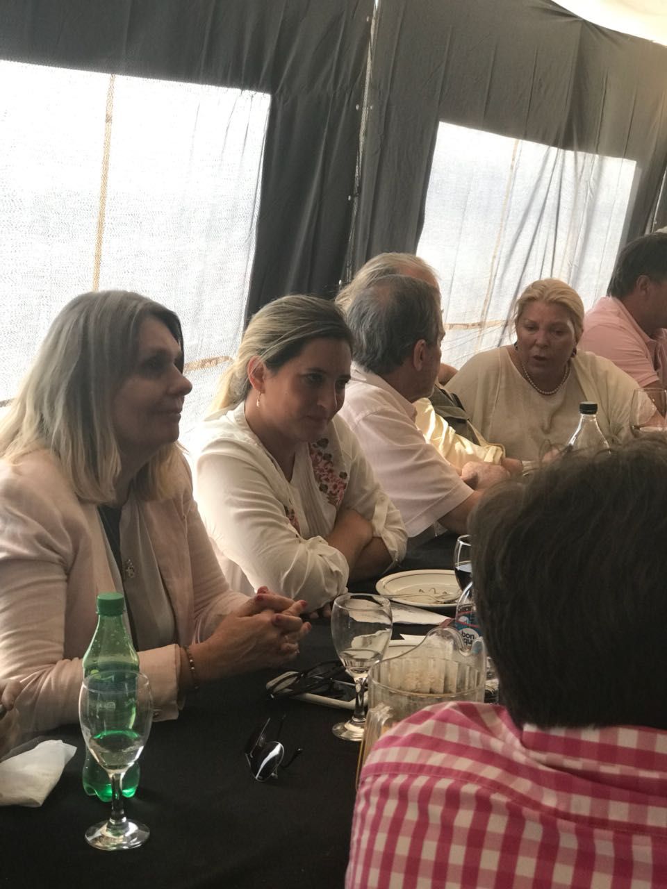 En Expoagro. Las diputadas Lehmann y Carrió en la muestra más importante del campo.