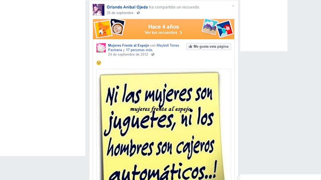 Foto: Captura de Facebook