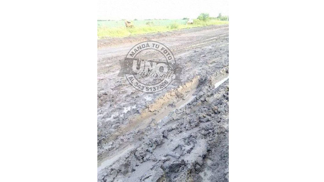 Así quedan los caminos en días lluviosos