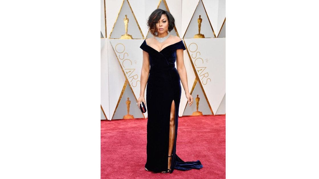 Taraji P. Henson sofisticada y sexy con un look aterciopelado&nbsp;