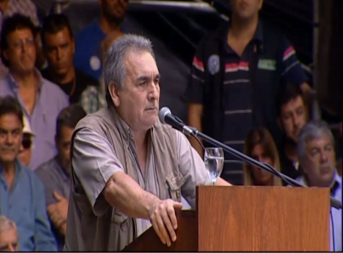 Juan Carlos Schmid, Secretario General de la CGT confirmó el paro nacional.&nbsp;