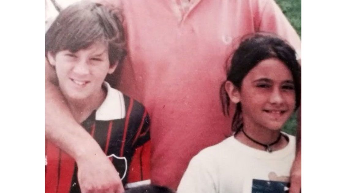 La prueba. La foto da cuenta de la relación que mantenían desde niños.&nbsp;