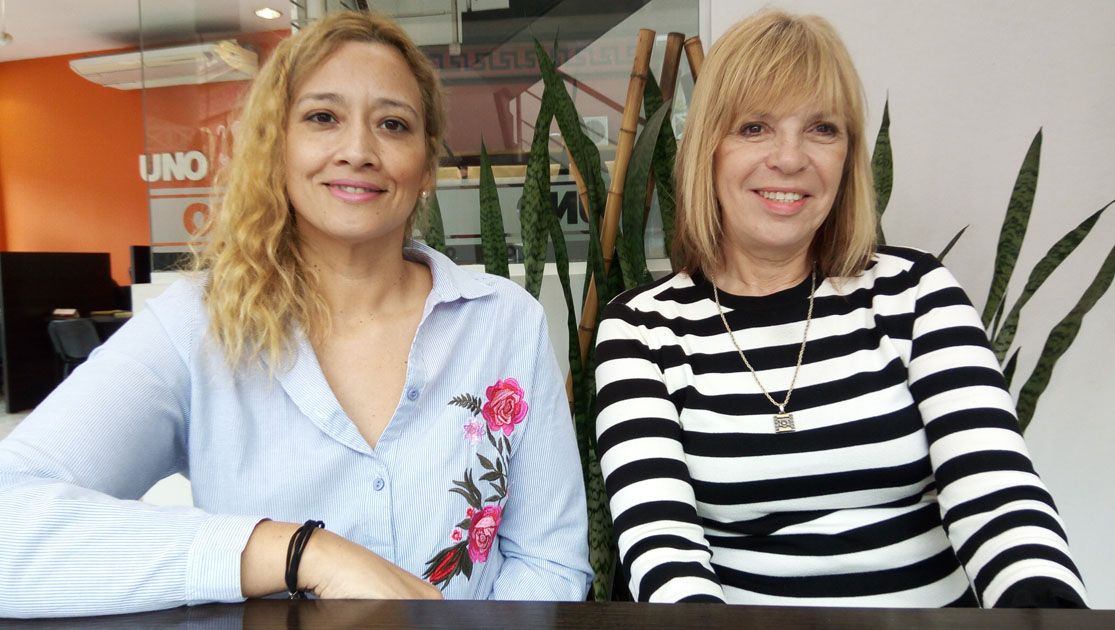 Invitación. Noelia Cano y Gladys Taberna, de la organización.&nbsp;