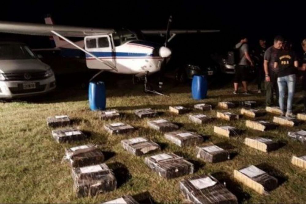 Narcoaviones. Por mes, la organización recibía y distribuía unas cuatro toneladas de cocaína.
