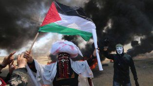 Una imagen de la protesta en Palestina.&nbsp;