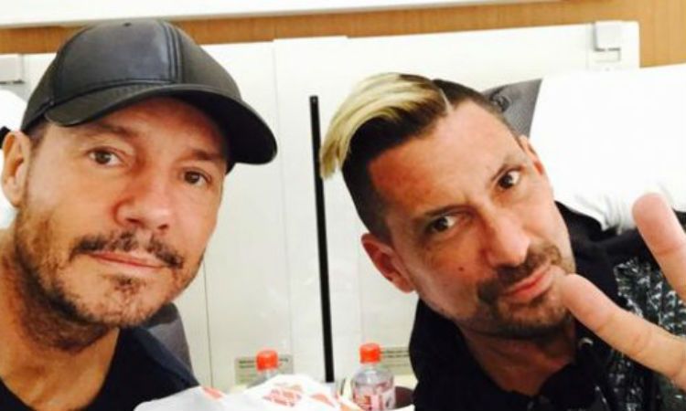 Tinelli y su primo El Tirri se reencontraron en Villa Carlos Paz.