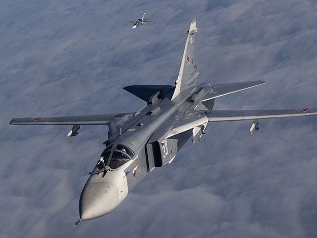 Avión ruso Su-24.
