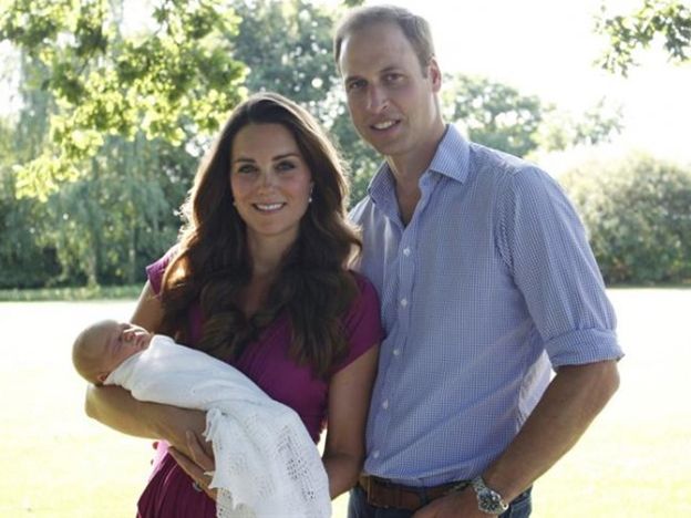 George, Kate y William.