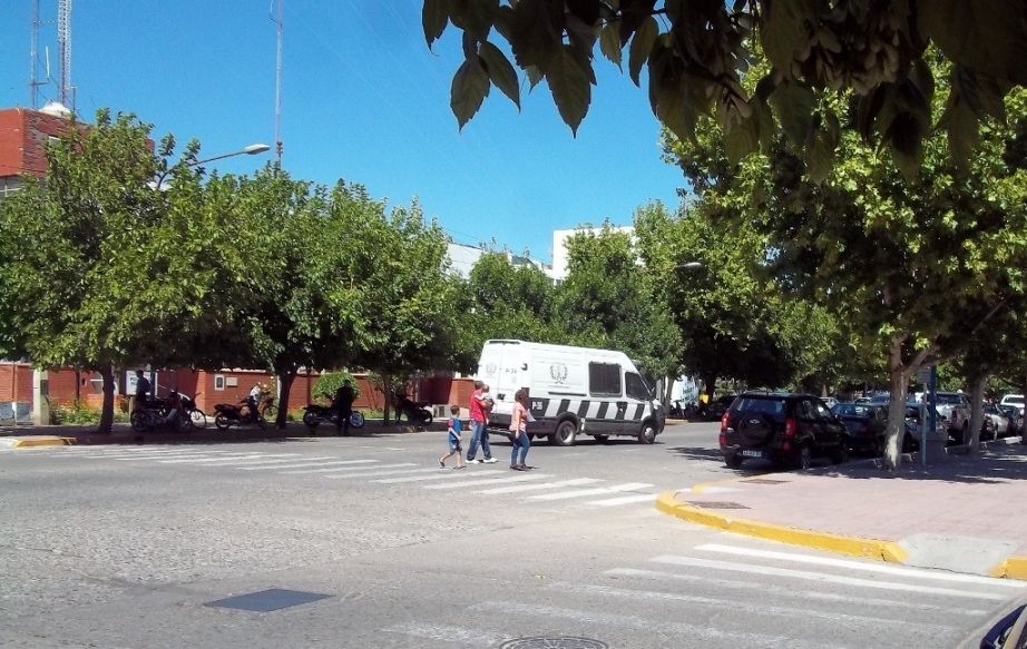 Al penal. El móvil del Servicio Penitenciario parte a San Rafael con el futbolista.