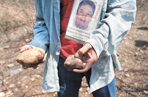 La pigmentación de las rocas puede dar pistas sobre una posible tumba.