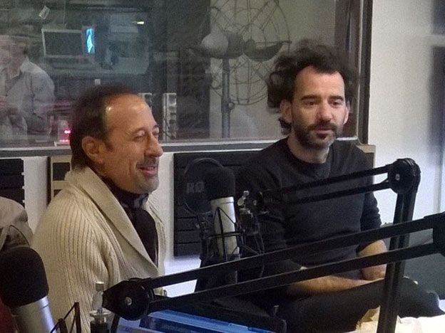 Francella y Trapero pasaron por Nihuil, Diario UNO y Canal 7.