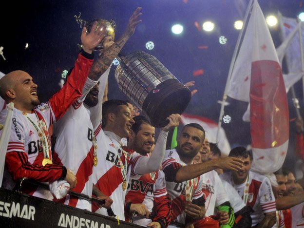 Fotos y video de la fiesta de los jugadores de River