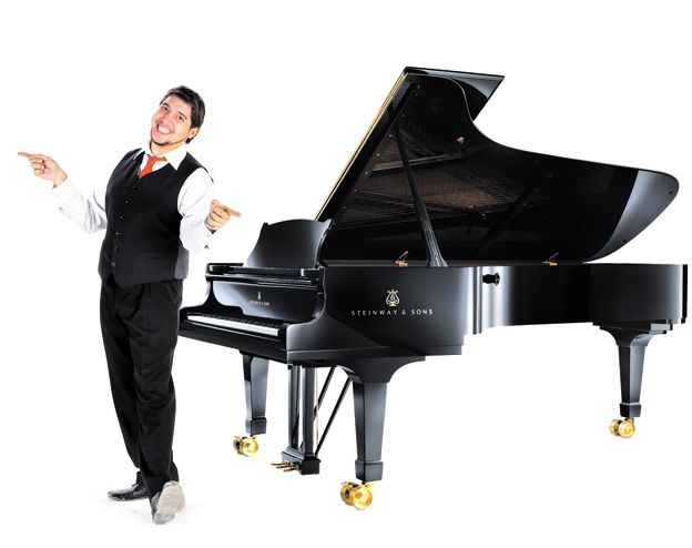 Al frente. Juan Pablo Moltisanti es el pianista y director de la Sparkling Big Band.