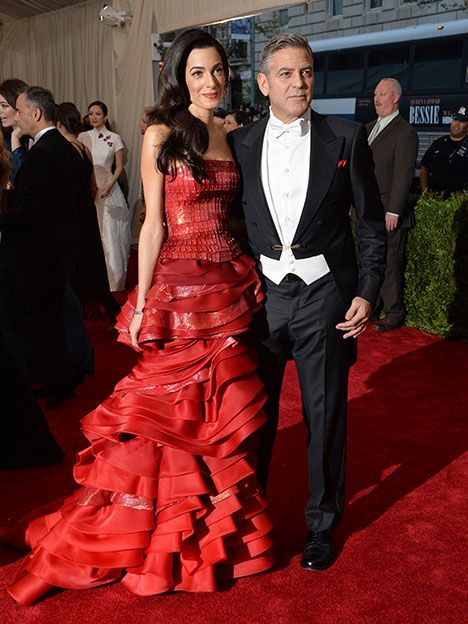 Amal Clooney y George Clooney.
