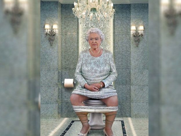 La Reina Isabel II de Inglaterra.
