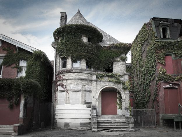 La mansión Temple de Detroit, en Michigan, fue el escenario de un triple asesinato en agosto de 1942.