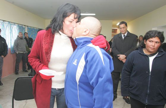 Los primeros besos de Diana y Osvaldo, los más esperados a segundos se haber sido casados.