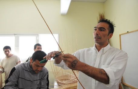 Roberto Gastón Lucero da talleres de mimbreria. Roberto Gastón Lucero da talleres de mimbreria.